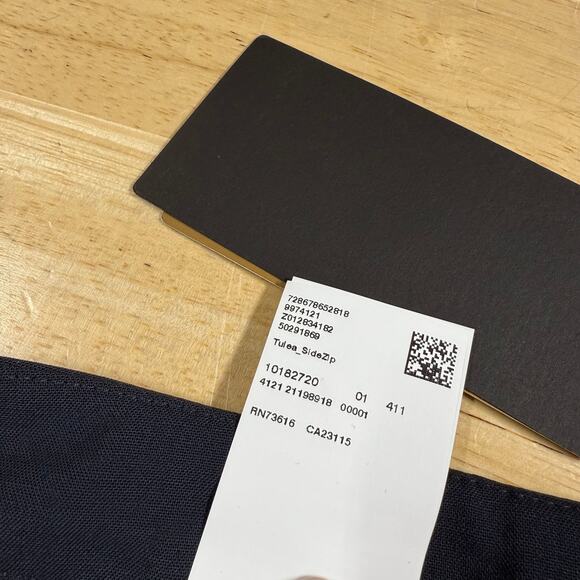 Boss Hugo Boss NWT Tulea Side Zip Tropical Stretch Wool Trousers Size 6 Navy - Picture 8 of 14